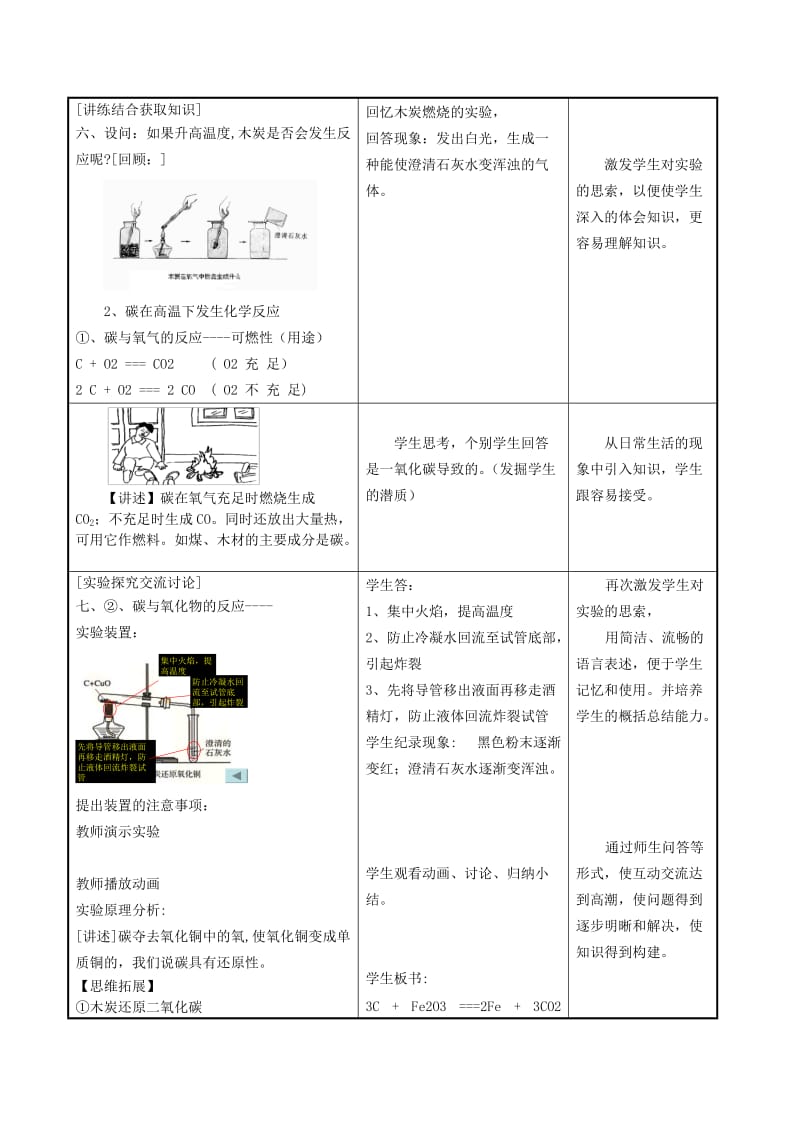 2019-2020年九年级化学上册 第六单元 课题1《碳的化学性质》教学设计 新人教版.doc_第3页