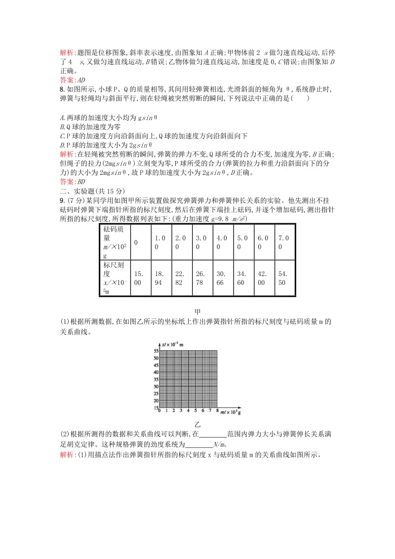 2019-2020年高考物理一轮复习 滚动测试三 第一-三章综合测试（含解析）鲁科版.doc_第3页