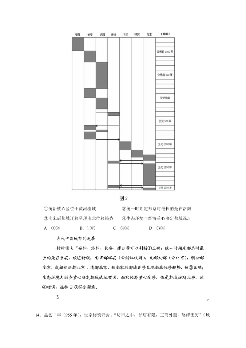 2019年高三第一次综合练习文综历史试题 含解析.doc_第2页