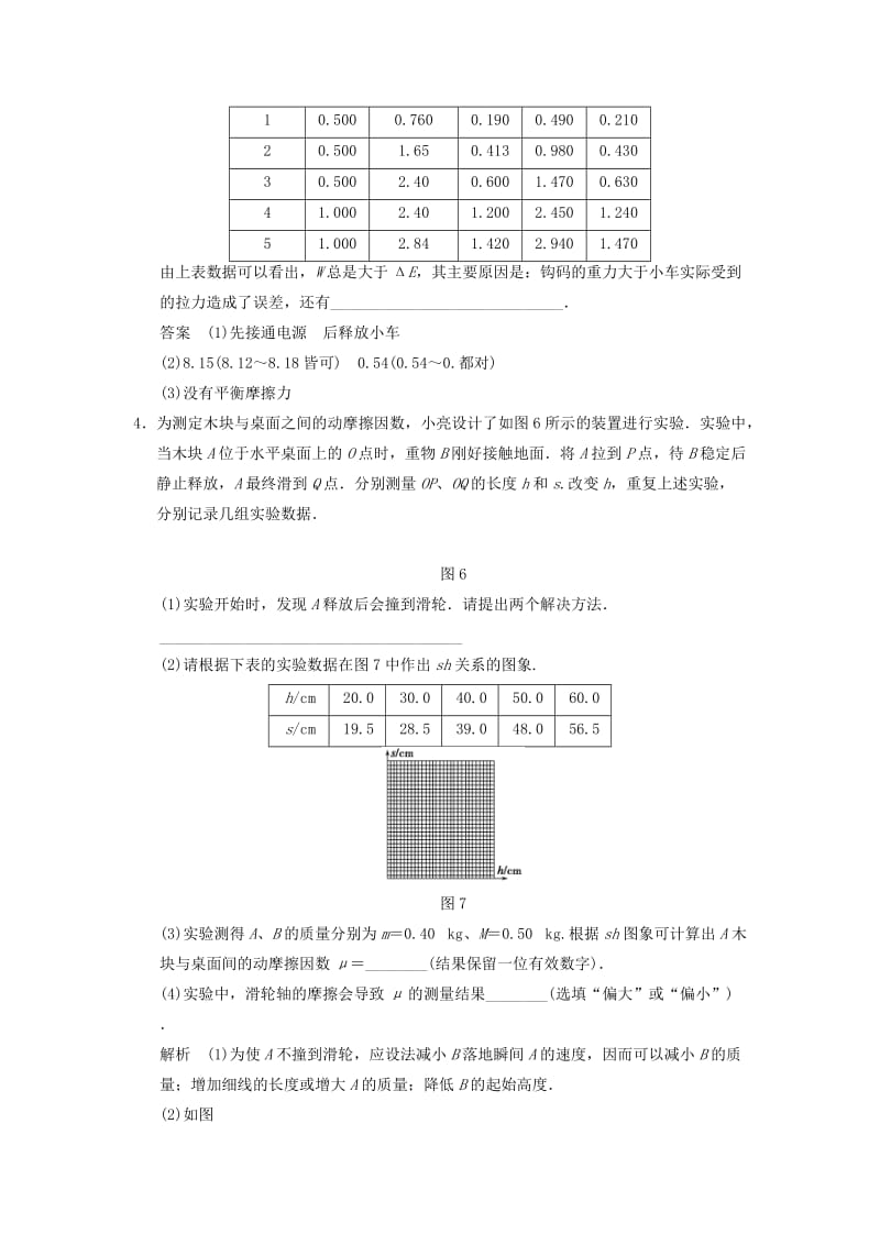 2019年高考物理总复习 第五章 第5讲 实验五 探究动能定理 新人教版.doc_第3页