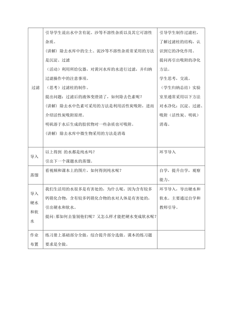 2019-2020年九年级化学上册 4.1 我们的水资源（课时2）教案 （新版）粤教版.doc_第3页