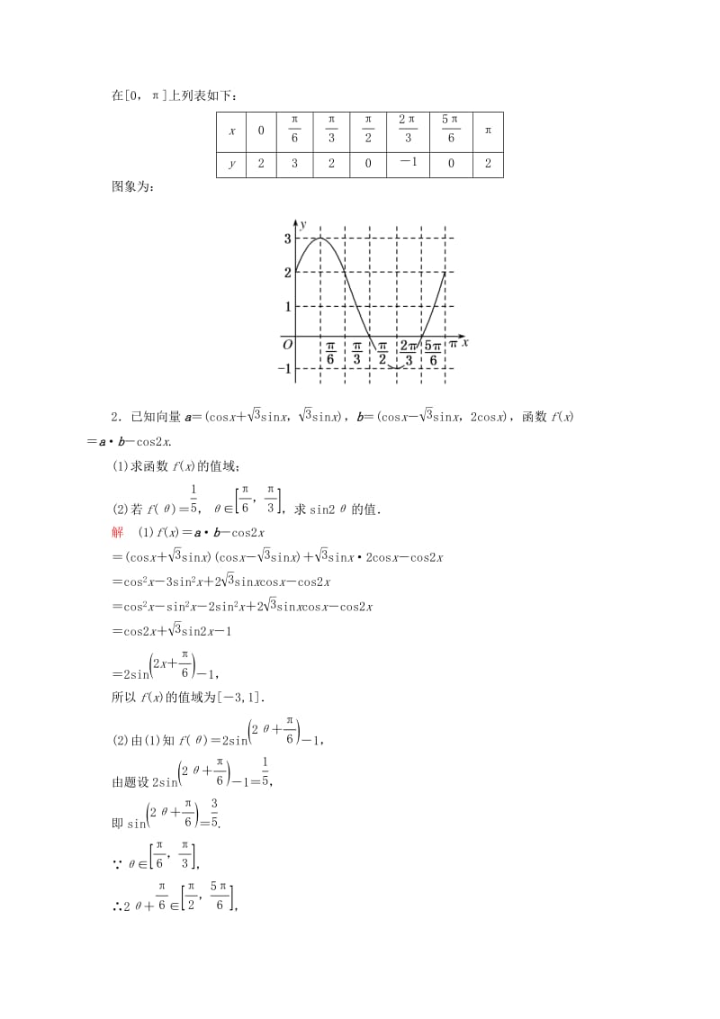 2019年高考数学二轮复习 三角函数解答题专题训练（含解析）.doc_第2页
