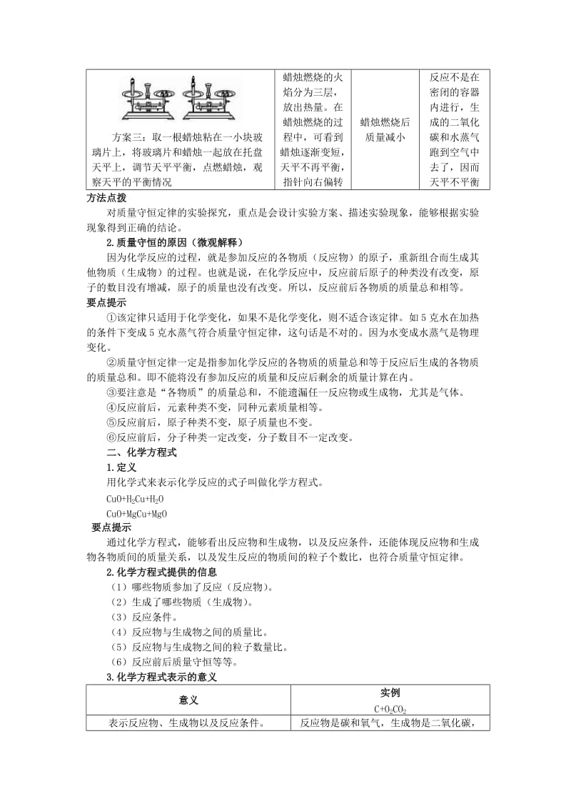 2019-2020年中考化学总复习教学案 第五单元课题1　质量守恒定律.doc_第2页