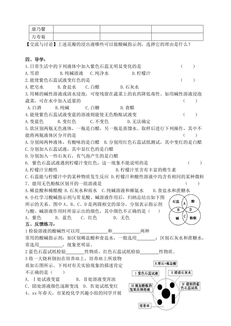 2019-2020年九年级化学《溶液的酸碱性》学案1 新人教版.doc_第3页