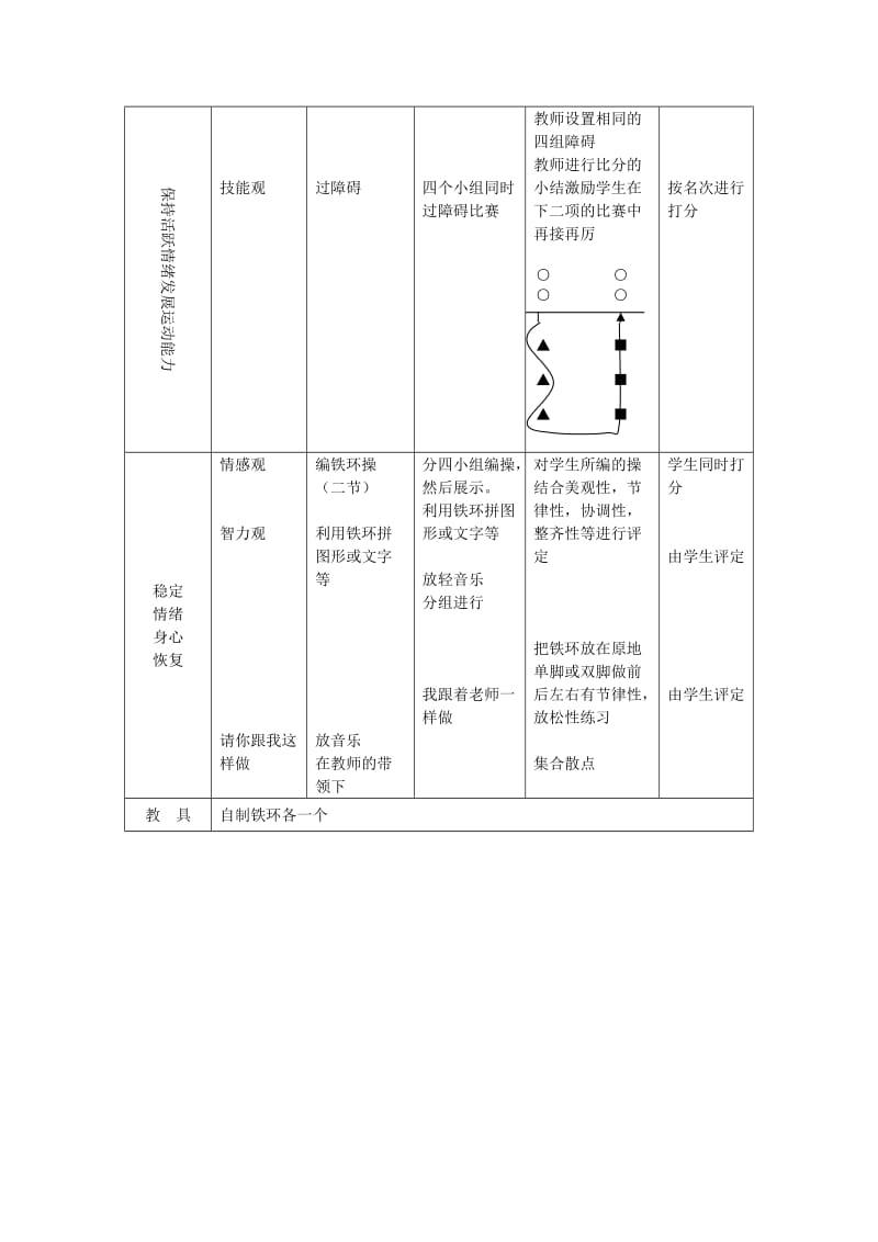 2019-2020年七年级体育与健康 玩铁环教案.doc_第2页