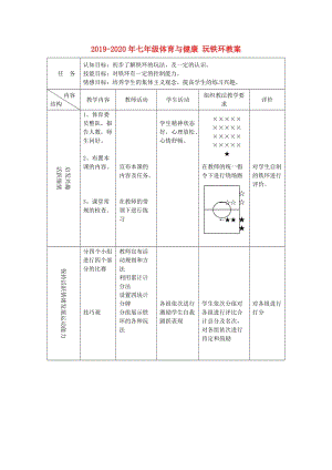 2019-2020年七年級體育與健康 玩鐵環(huán)教案.doc