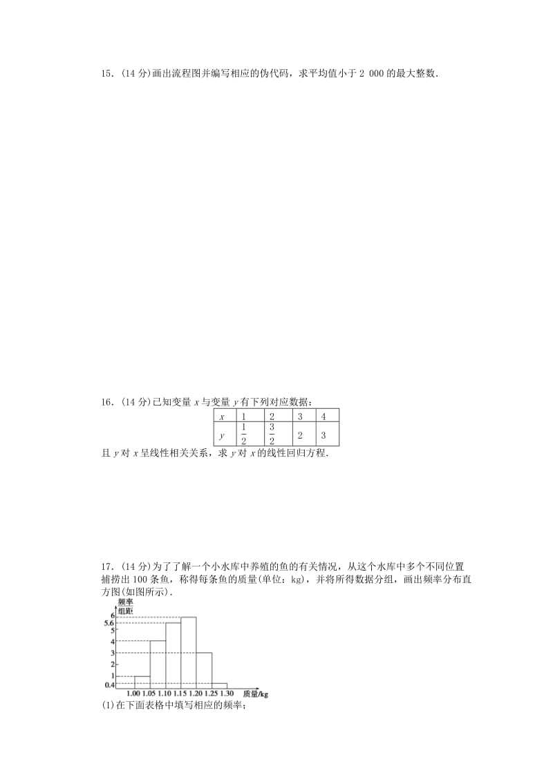 2019年高中数学 模块综合检测（C）苏教版必修3.DOC_第3页