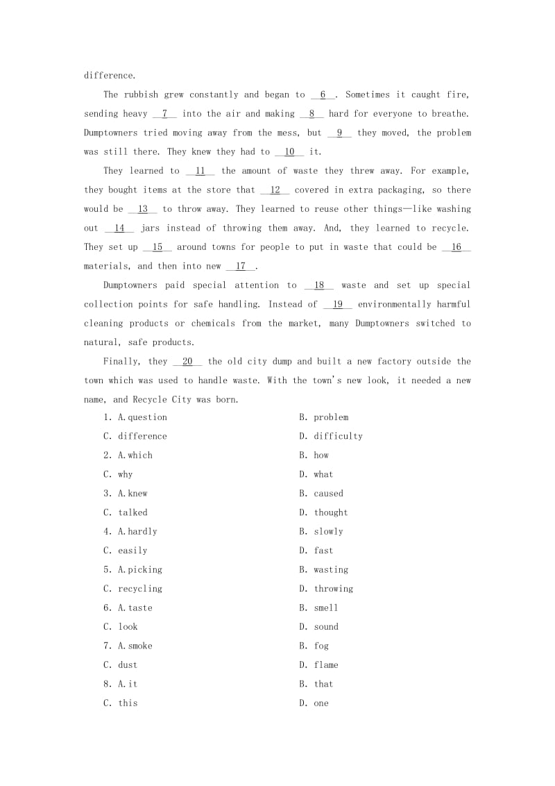 2019-2020年高考英语一轮总复习 课时作业4 Earthquakes 新人教版.doc_第3页