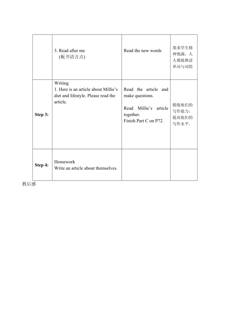 2019-2020年七年级英语Unit4 Food period Nine教案 牛津版.doc_第2页