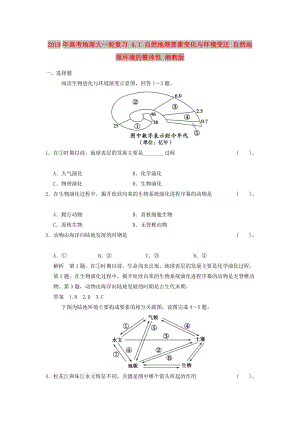 2019年高考地理大一輪復(fù)習(xí) 4.1 自然地理要素變化與環(huán)境變遷 自然地理環(huán)境的整體性 湘教版.doc