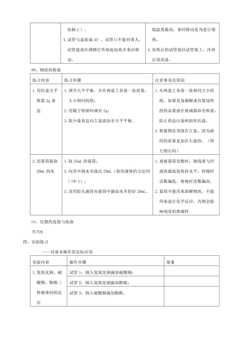 2019-2020年九年级化学下册《第一单元 化学改变了世界 第三节 走进化学实验室》教案 新人教版.doc_第3页