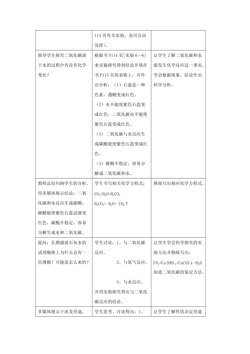 2019-2020年九年级化学上册 第六单元 课题3 二氧化碳和一氧化碳教案 新人教版.doc_第2页