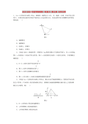 2019-2020年高考物理第一輪復(fù)習(xí) 第五章 功和功率.doc