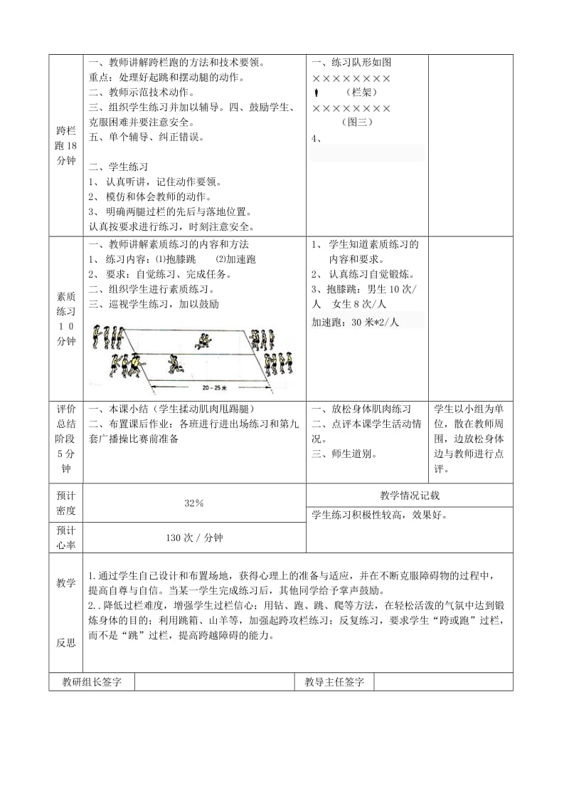 2019-2020年九年级体育《第17课 障碍跑身体素质练习》教案.doc_第2页