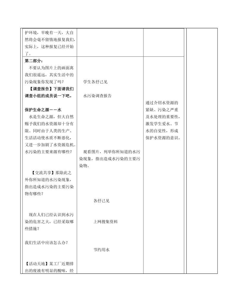 2019-2020年九年级化学上册《化学与环境保护》教案 新人教版.doc_第2页