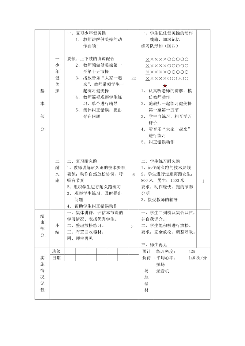 2019-2020年九年级体育 第29次课 少年健美操 身体素质练习教案.doc_第3页