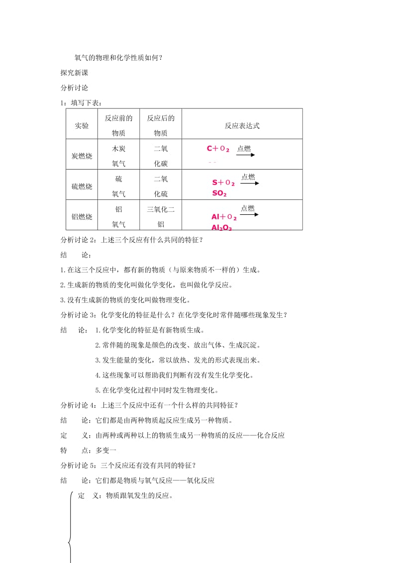 2019-2020年九年级化学《氧气的性质》教案 人教新课标版.doc_第3页