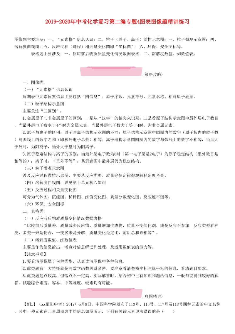 2019-2020年中考化学复习第二编专题4图表图像题精讲练习.doc_第1页