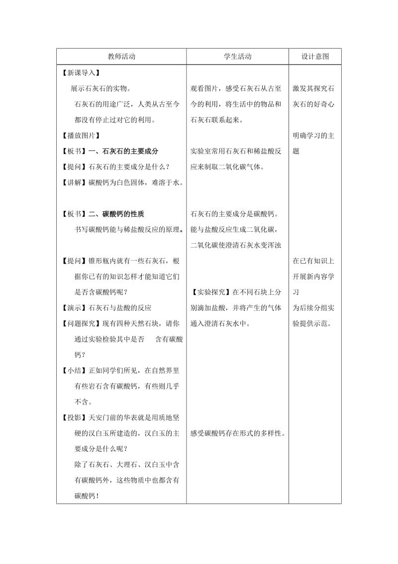 2019-2020年九年级化学 第五章 第四节 石灰石的利用（4）教案 沪教版.doc_第2页