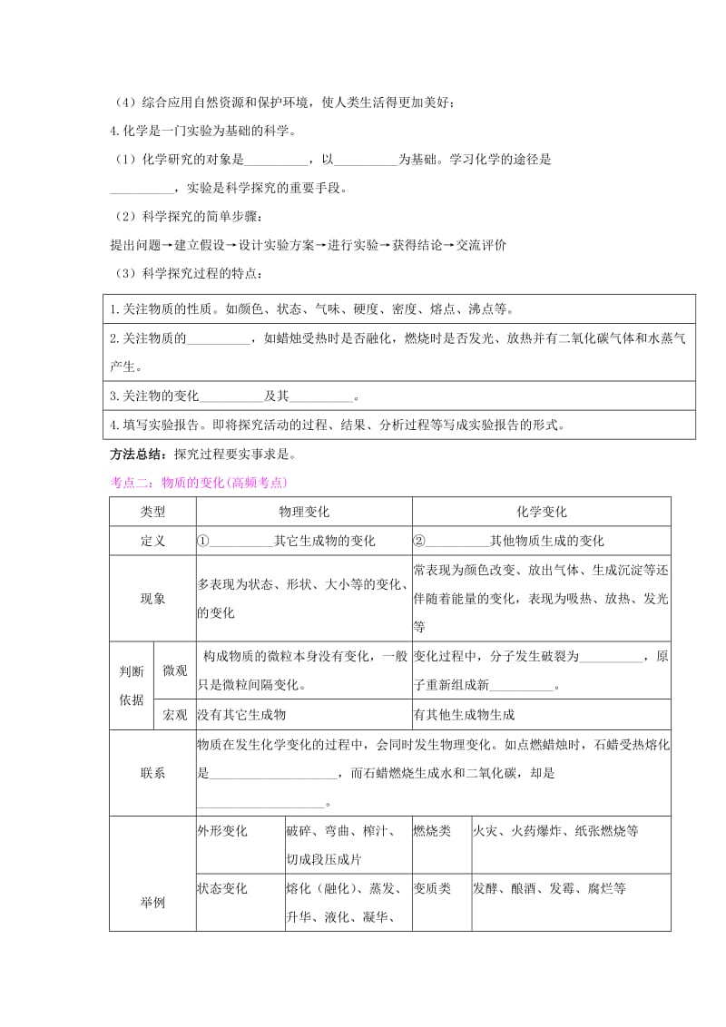 2019-2020年中考化学总复习第一单元走进化学世界试题新版新人教版.doc_第2页