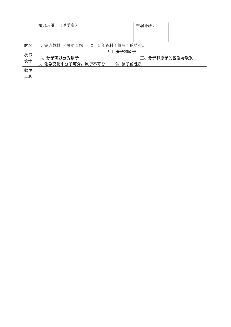 2019-2020年九年级化学上册 第三单元 课题1 分子和原子教案2 （新版）新人教版.doc_第2页