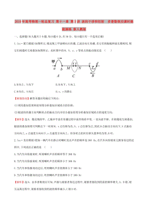 2019年高考物理一輪總復(fù)習(xí) 第十一章 第3講 波的干涉和衍射 多普勒效應(yīng)課時(shí)提能演練 新人教版.doc