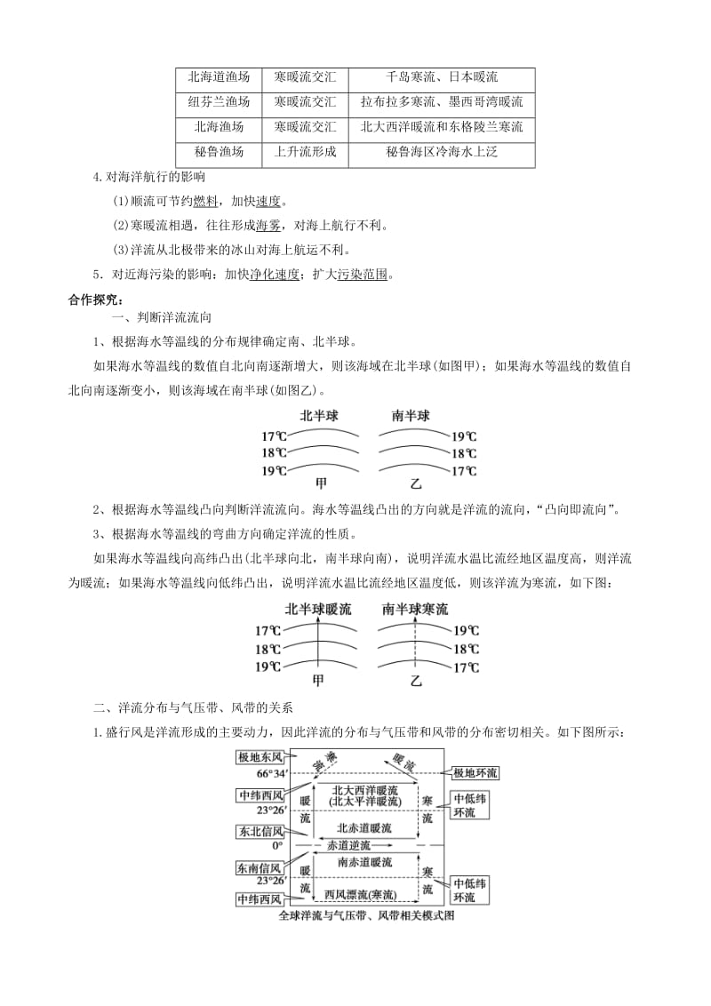 2019年高考地理 第三章 第二节 大规模的海水运动学案.doc_第2页