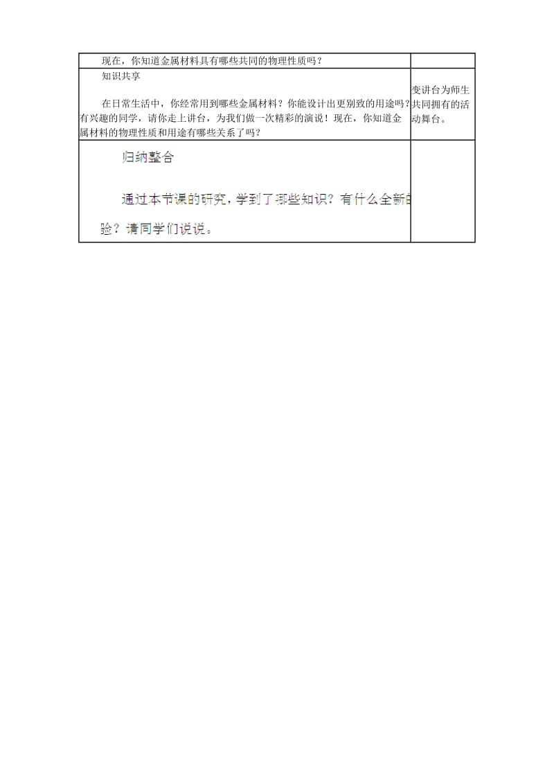 2019-2020年九年级化学下册 第八单元 课题1 金属材料教案1 （新版）新人教版.doc_第2页