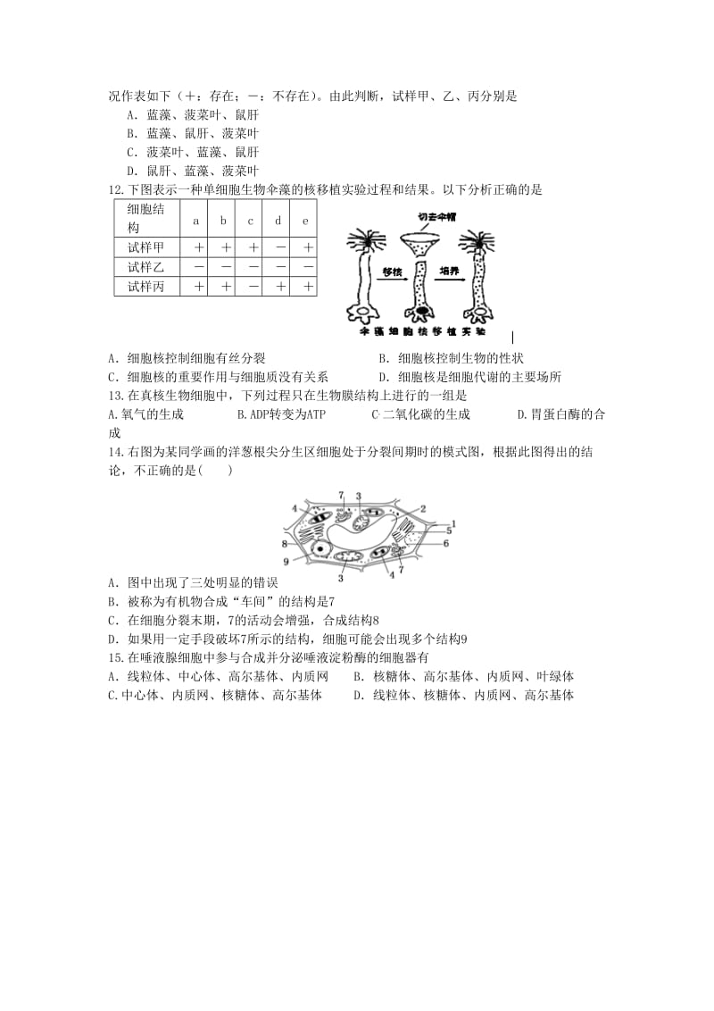 2019年高一生物寒假作业（八） .doc_第2页