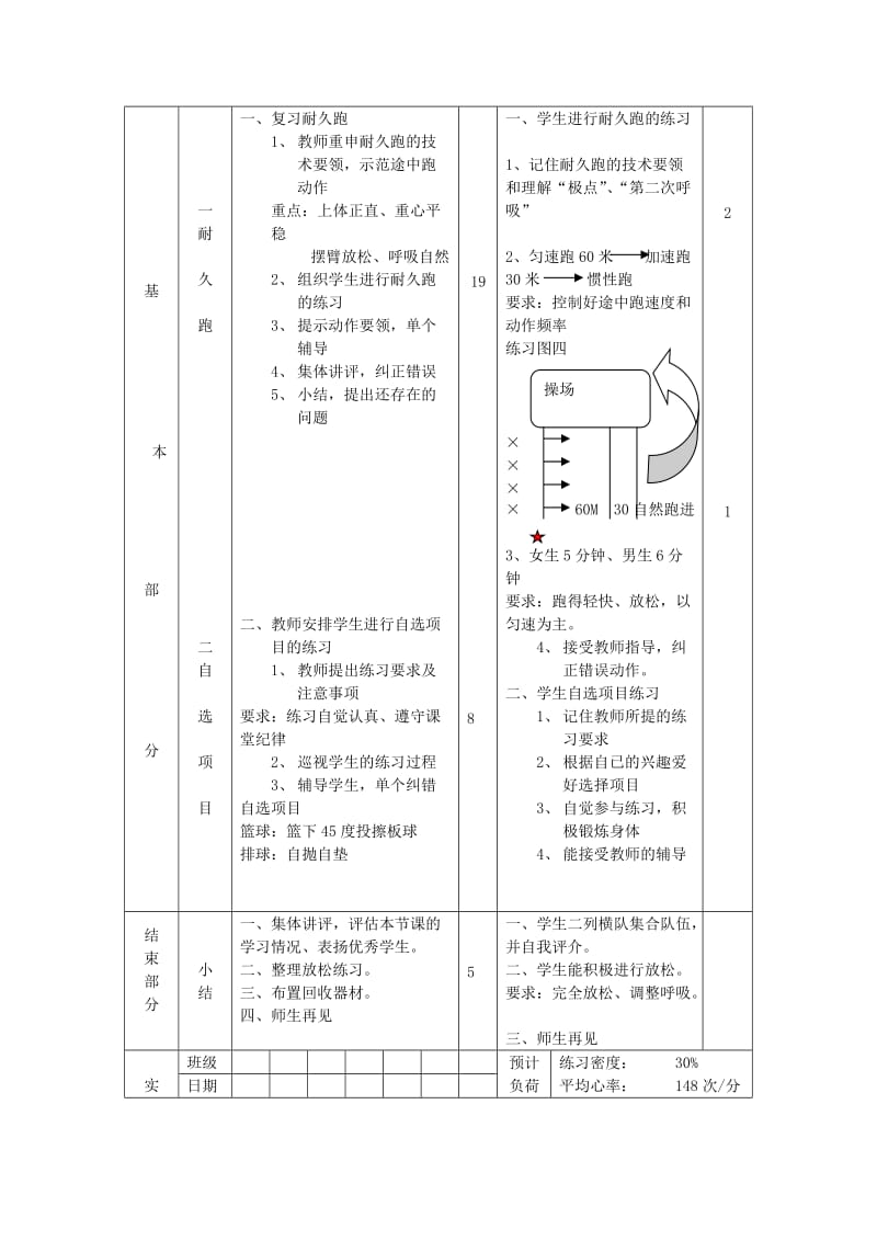 2019-2020年九年级体育 第14周 第27次课教案.doc_第3页