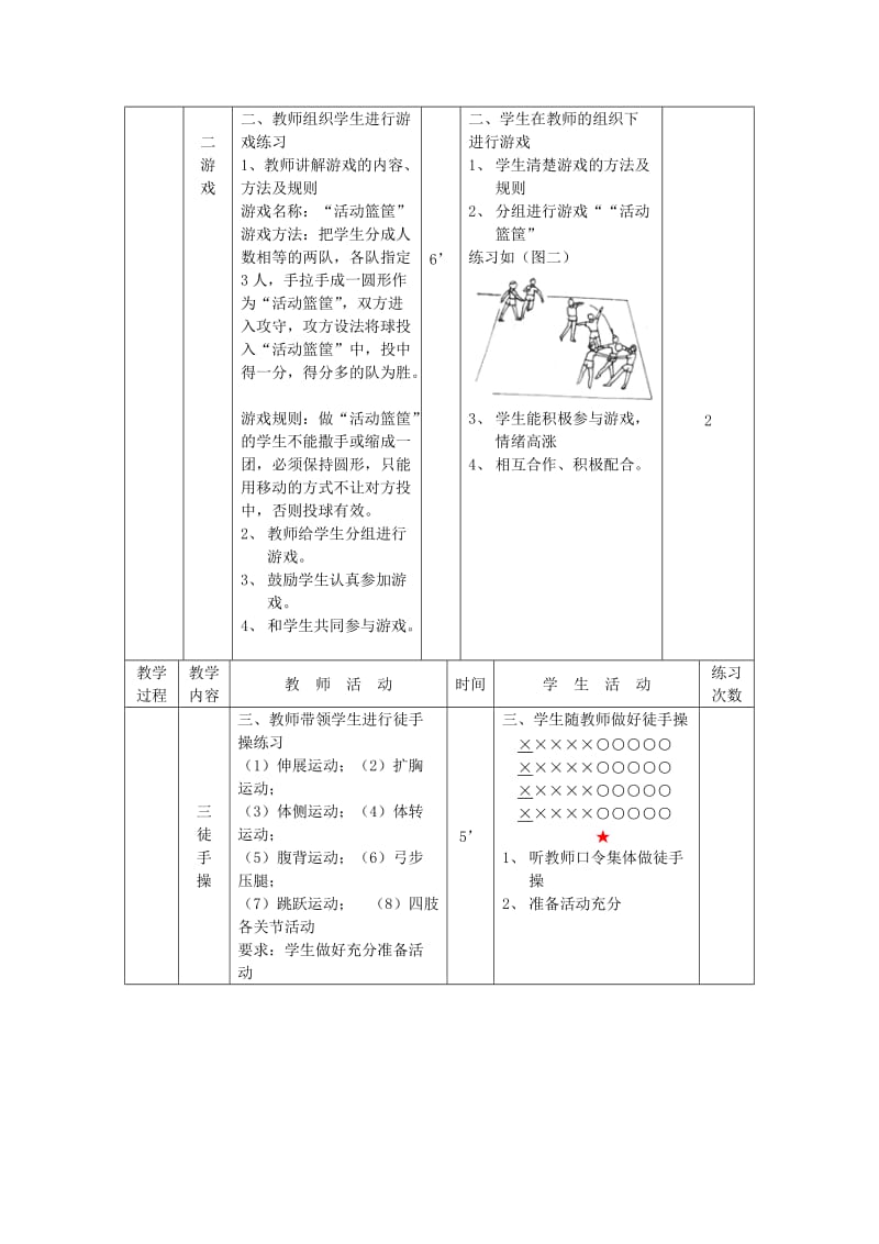 2019-2020年九年级体育 第33次课 篮球 身体素质练习教案.doc_第2页