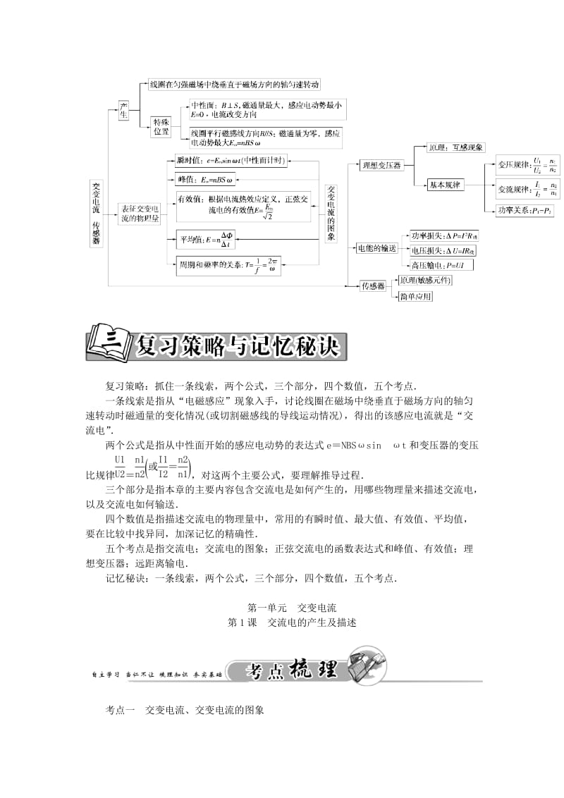 2019-2020年高考物理一轮复习 第11章 第1课 交流电的产生及描述练习.doc_第2页