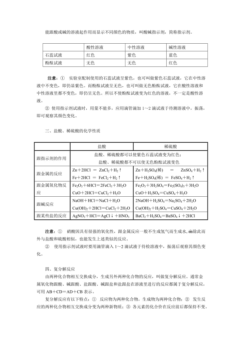 2019-2020年九年级化学下册 几种常见的酸学案 人教新课标版.doc_第2页