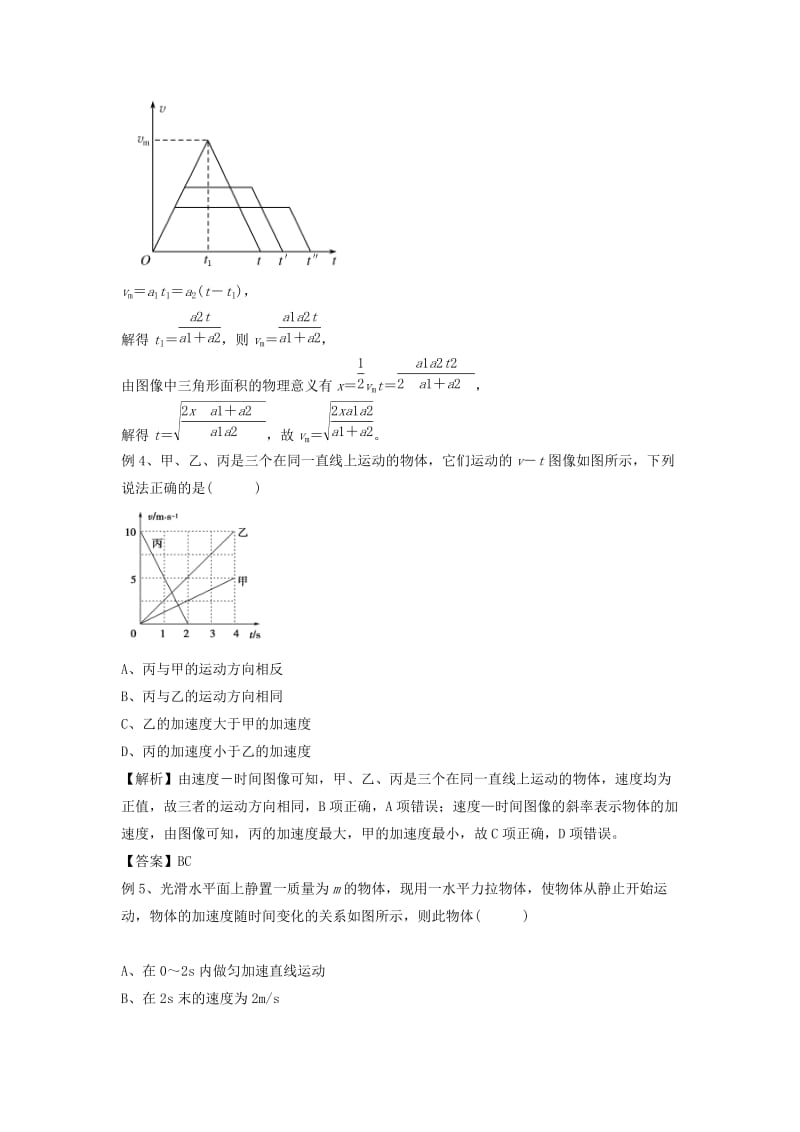 2019-2020年高考物理复习 专题21 运动学图像专题知识点.doc_第3页