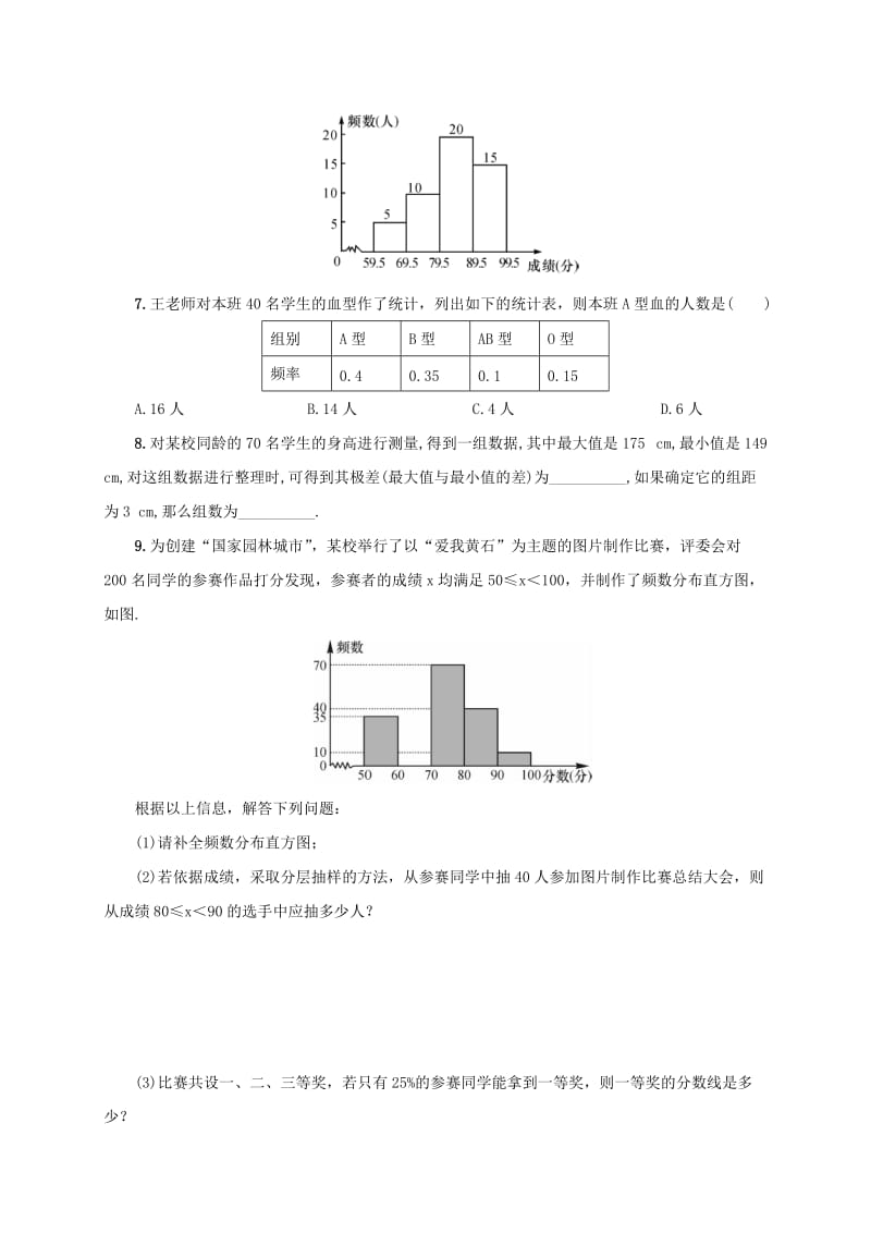 2019-2020年七年级数学下册第10章数据的收集整理与描述10.2.2直方图同步练习新版新人教版.doc_第2页