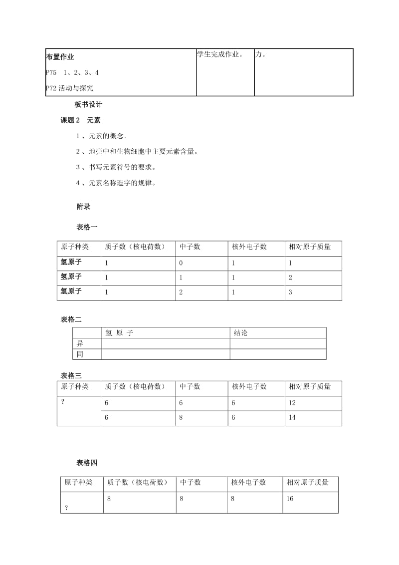 2019-2020年九年级化学上册《4.2 元素》教学设计 新人教版.doc_第3页