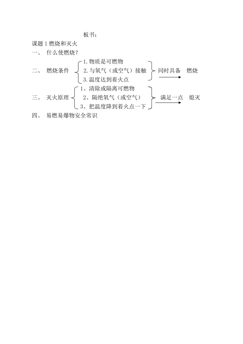 2019-2020年九年级化学上册 第七单元燃料及其利用 课题一 燃烧与灭火 教学设计 人教新课标版.doc_第3页