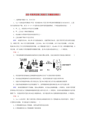 2019年高考生物二輪復(fù)習(xí) 專題綜合測試2.doc