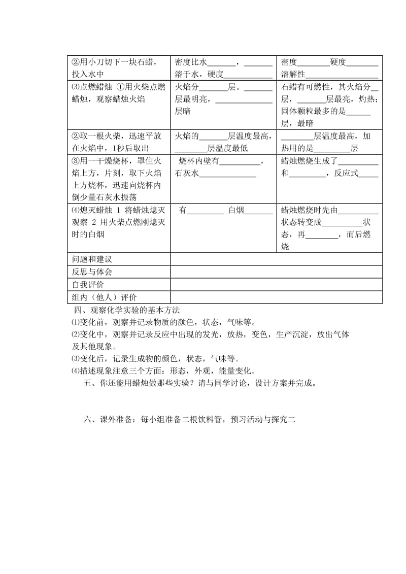 2019-2020年九年级化学 第一单元《 化学是一门以实验为基础的科》教案（2） 人教新课标版.doc_第2页