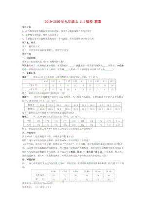 2019-2020年九年級(jí)上 2.1極差 教案.doc