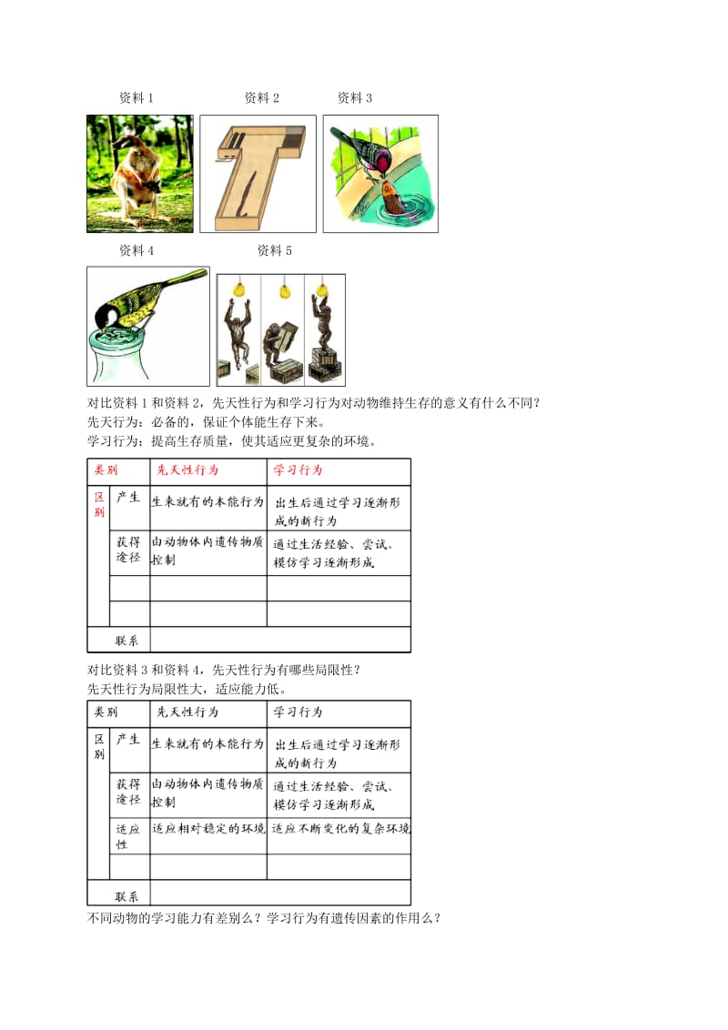 2019-2020年中考生物专题复习十四动物的运动和行为下讲义新人教版.doc_第2页