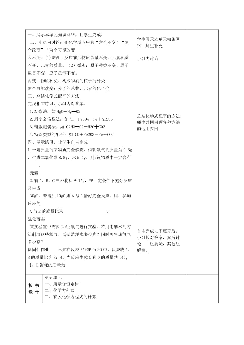 2019-2020年九年级化学上册 第五单元 化学方程式教案1 （新版）新人教版.doc_第2页