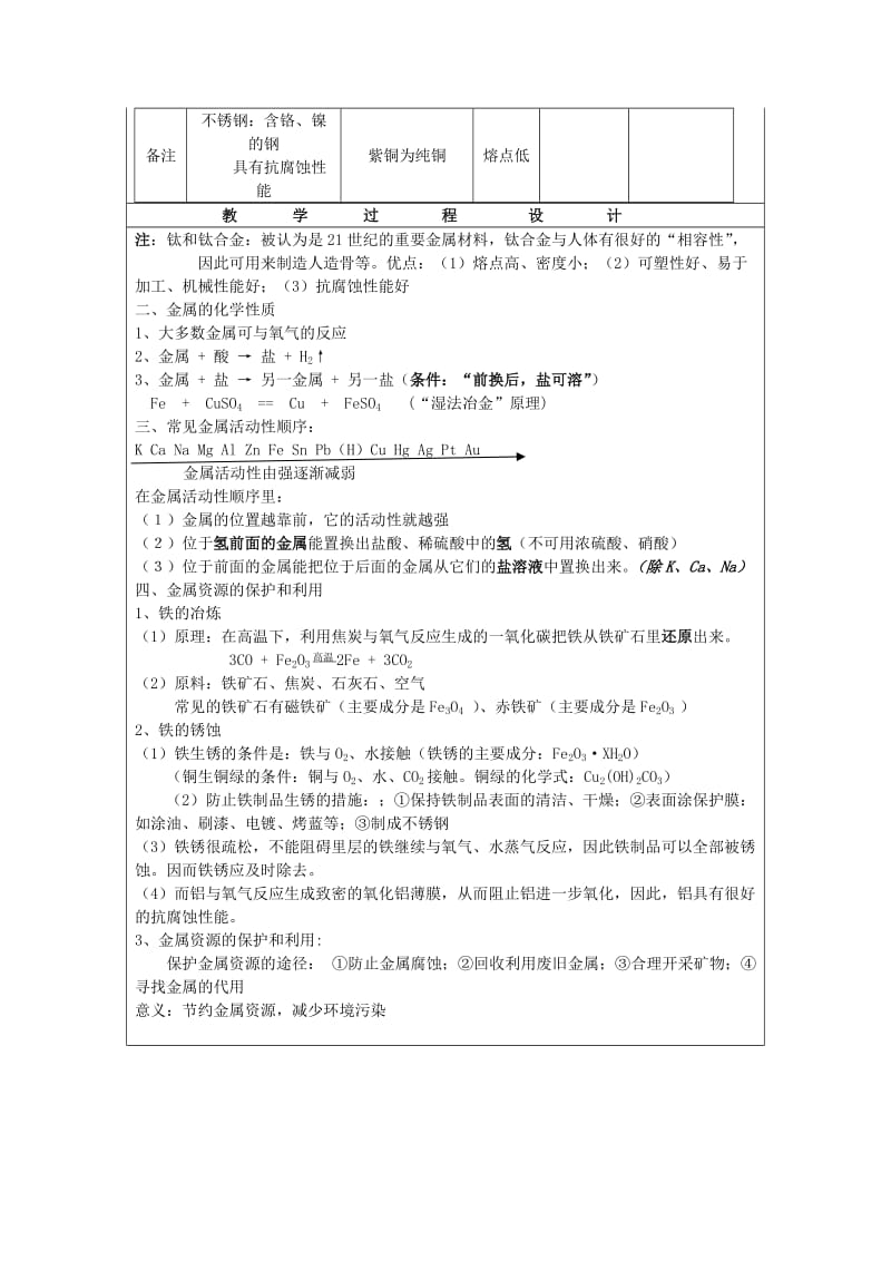 2019-2020年九年级化学下册 第8单元 复习教案 （新版）新人教版.doc_第2页