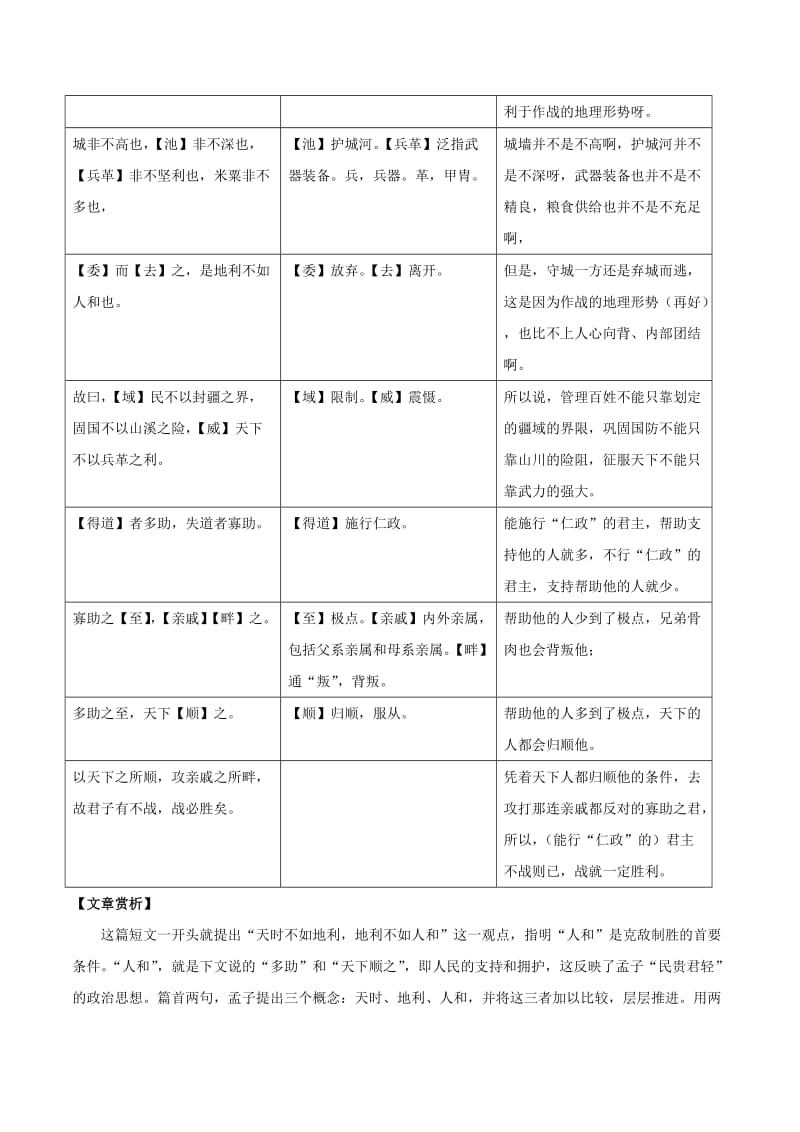 2019-2020年中考语文课内文言文一本通6孟子两章练习新人教版.doc_第2页