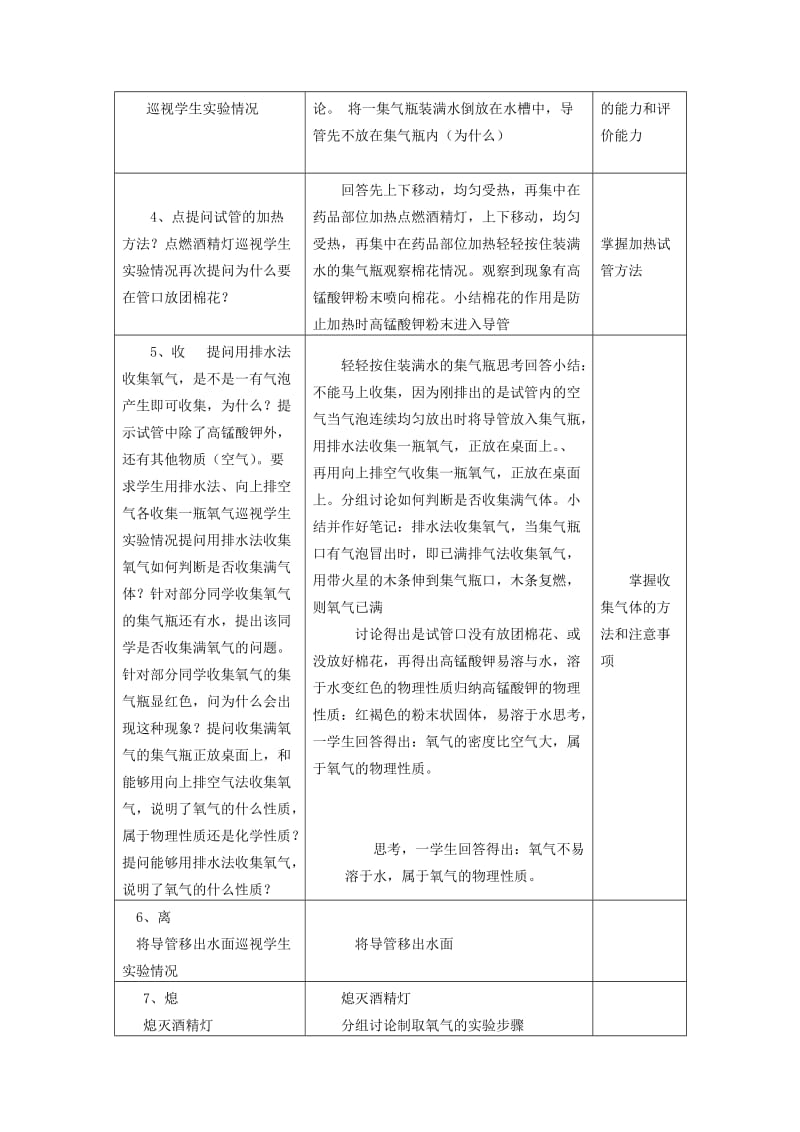 2019-2020年九年级化学上册《2.3 制取氧气》教案 新人教版.doc_第2页