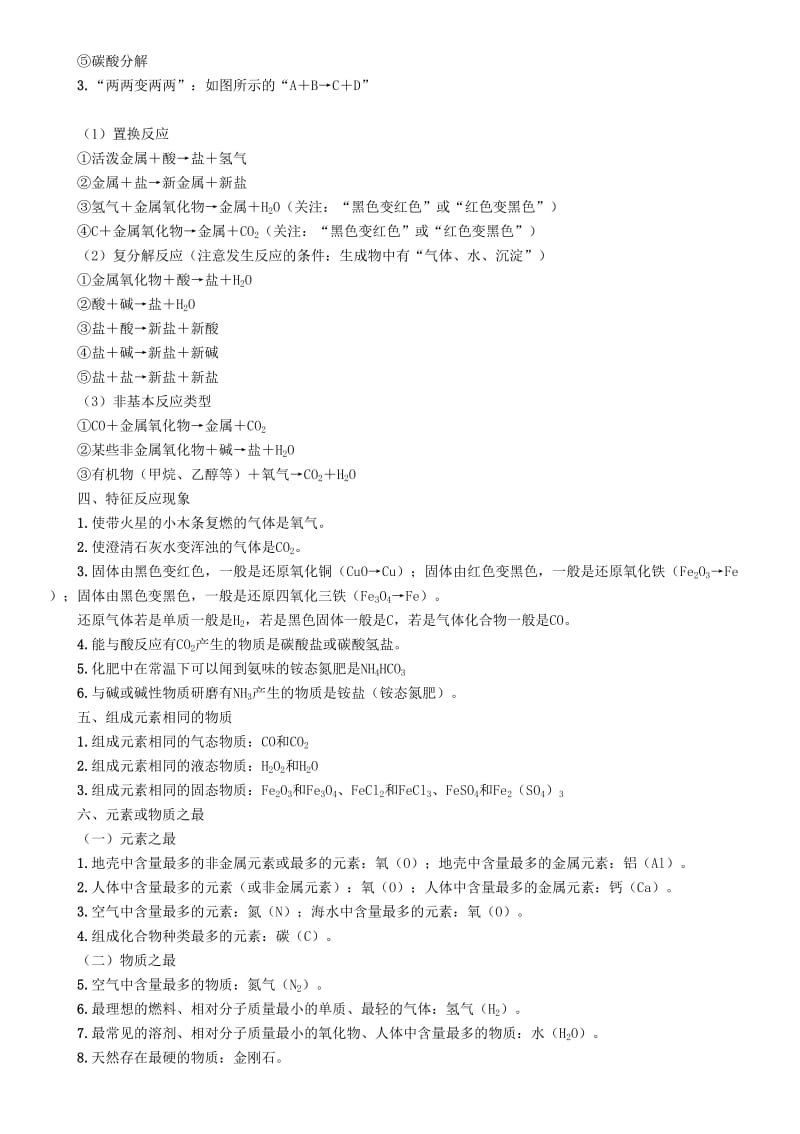 2019-2020年中考化学复习第二编专题6推断题精讲练习.doc_第2页