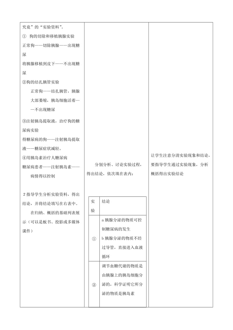 2019-2020年七年级生物下册 5.1《激素与生长发育》第二课时教学设计 冀教版.doc_第2页