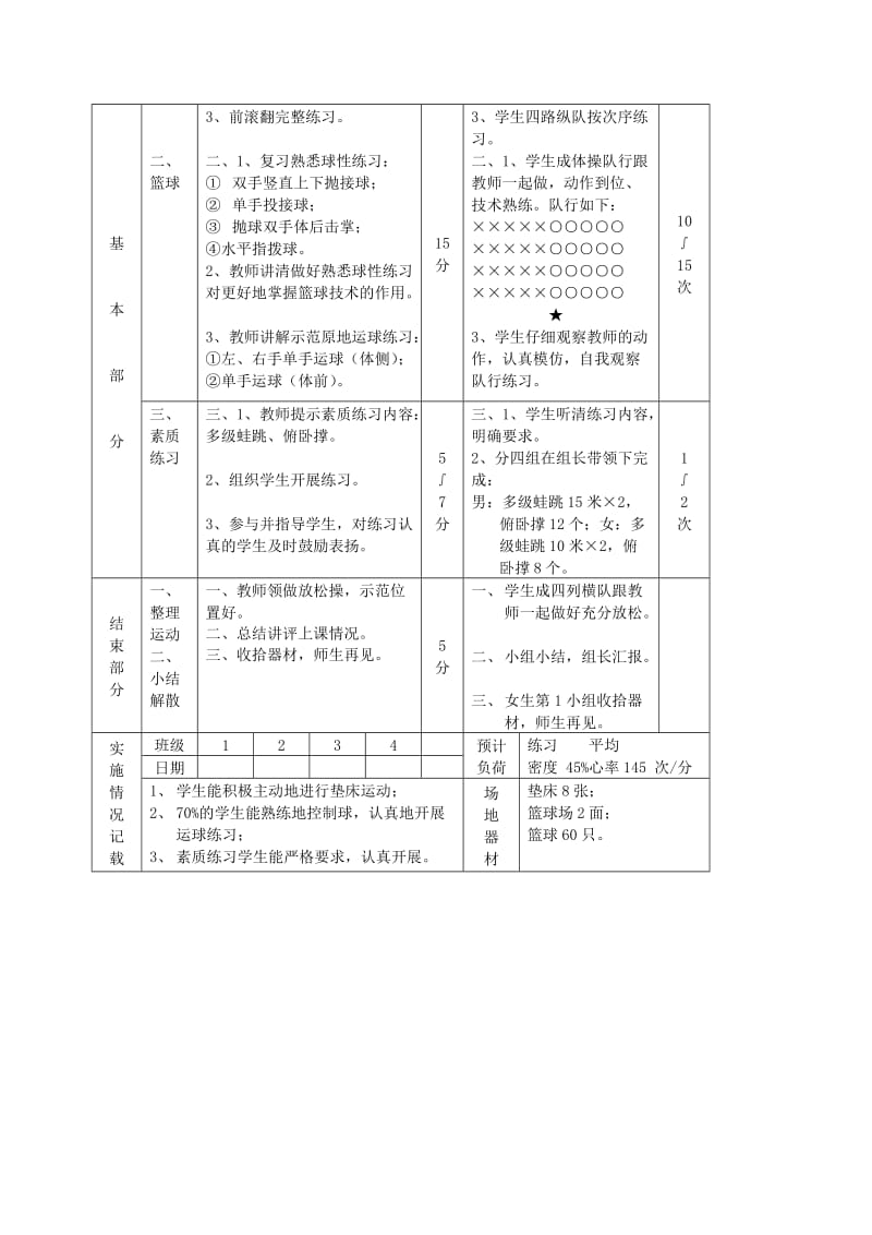 2019-2020年九年级体育 第42次课 技巧教案.doc_第2页