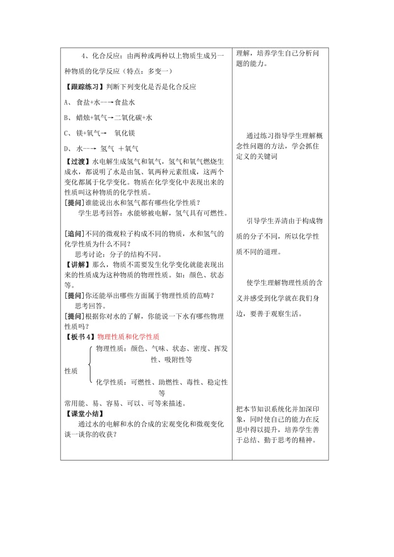 2019-2020年九年级化学全册 第二单元 探秘水世界 2.2 水分子的变化（第二课时）学案 鲁教版.doc_第3页