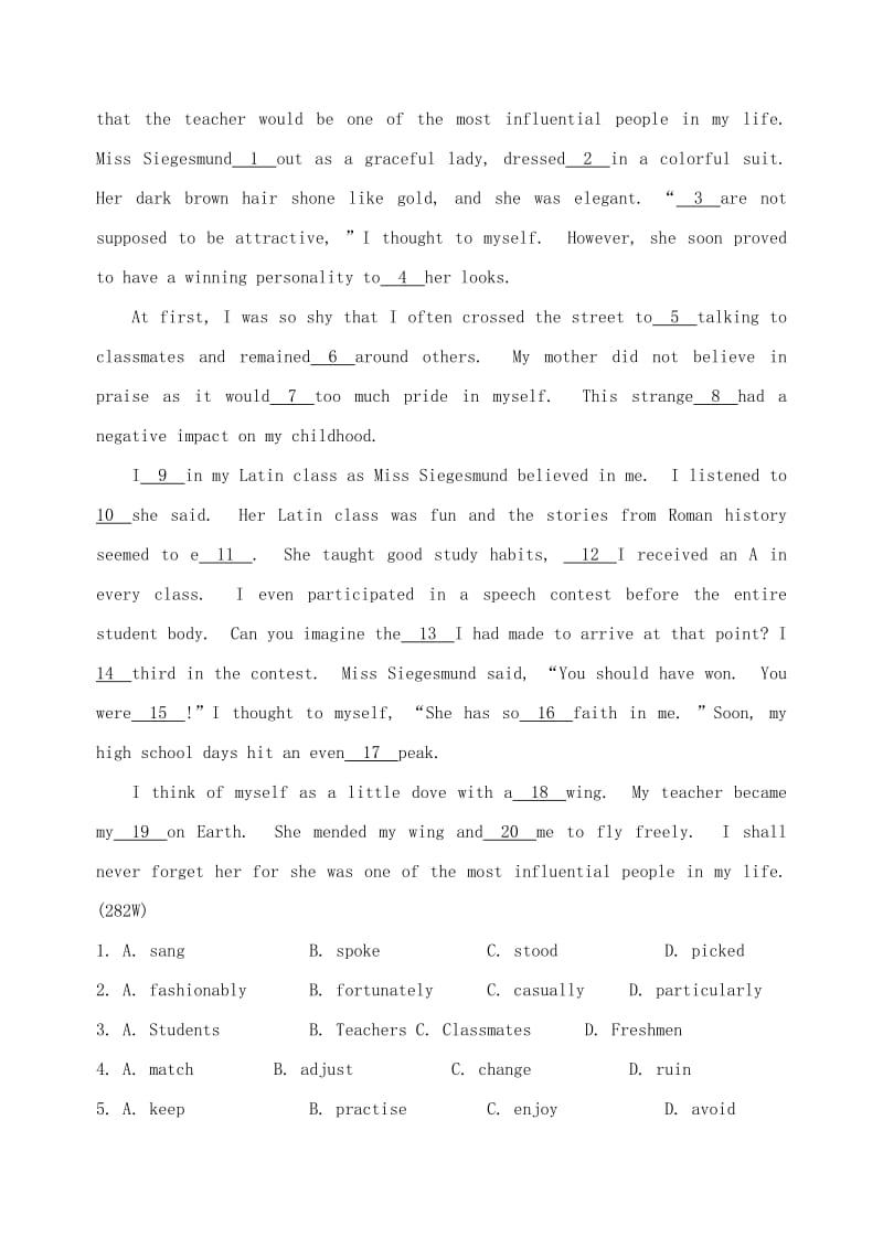 2019-2020年高考英语一轮复习 Module4 Unit3课时提升作业（十二）.doc_第3页